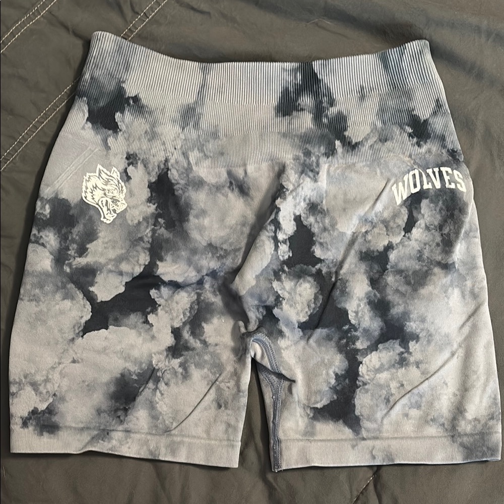 Women's Cloud Print Shorts - Gray